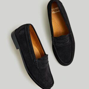 Madewell Black Suede Loafers